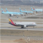 유류할증료,국제선,최고