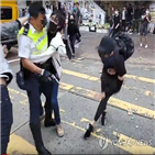 홍콩,학생,시위,앨런,한국,자유,경찰,체포,가장,민주주의