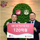 LG,성금,기탁,봉사활동