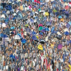홍콩,시위,경찰,집회,시위대,이날,행진,시민,최루탄,중국
