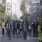 인도,시위,현지,방글라데시,방문,아베,총리,개정안