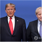 트럼프,대통령,영국,존슨,총리