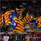 경기,스페인,카탈루냐,시위,대규모,예정