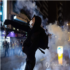 시위대,홍콩,경찰,위해,쇼핑몰,시위