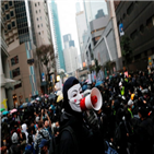 시위대,행진,홍콩,시위,이날,지역,경찰,시민