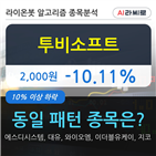 투비소프트,시각,하락세