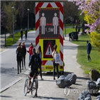 네덜란드,사람,거리,코로나19