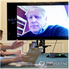 존슨,코로나19,총리,확진