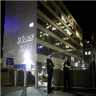 총리,병상,존슨,치료