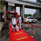 학생,등교,우한시