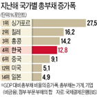 부채,정부,기업,문제,한국,가계,국가,증가,위기,관리