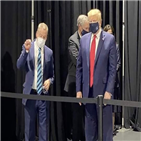 마스크,착용,대통령,트럼프,모습