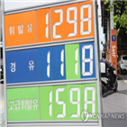 가격,휘발유,하락,국제유가,서울