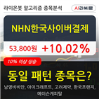 NHN한국사이버결제,기관,순매매량