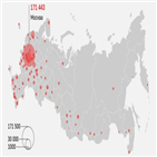 확진,코로나19,러시아,하루,누적,8천,검사