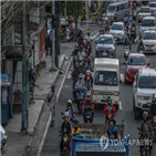 필리핀,완화,확진자가,일일,지난달