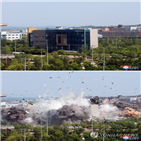 북한,한국,남북,입장,정부,연락사무소,폭파