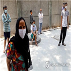 확진,인도,기록