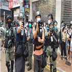체포,홍콩,경찰,시위,홍콩보안법,남성