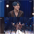 우즈,스케치북,무대,노래