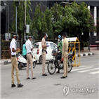 확진,인도,하루