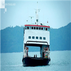 선박,태국,페리,운항
