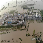 중국,홍수,창장,지난달,수위,유역