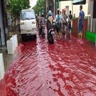 홍수,발생,인도네시아