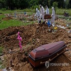 브라질,변이,코로나19,경우,백신,다른,사망자