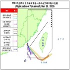 대만,중국,팔라우,미국,군용기,진입,관계