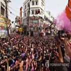 인도,확진,신규,지난달,코로나19,10만,축제