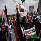 이스라엘,팔레스타인,시위대,시위,유럽