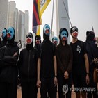 홍콩,시위,경찰,충돌