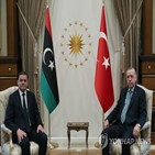 리비아,터키,행동,국기