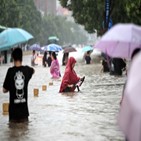 정저우시,중국,피해,강수량,태풍,이후,홍수