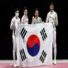 남자,사브르,한국,단체전,금메달,오상욱