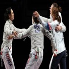 한국,여자,사브르,대회,올림픽,동메달