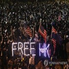홍콩,노조,학생,비판,시위,발표,홍콩보안법
