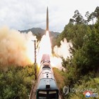 발사,탄도미사일,열차,미사일,북한,체계