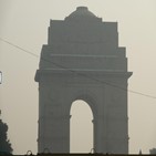 뉴델리,대기오염,인도,상황,개선,스모그,이날,공기청정기,인근,시내