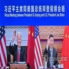 회담,중국,문제,대만,바이든,정상,대통령,협력,주요,충돌