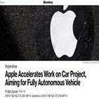 애플,자율주행,개발,블룸버그,자동차,프로젝트,완전