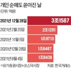 개인,종목,순매도,국내,이날,대주주