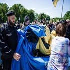 우크라이나,시위대,베를린,국기,러시아,행사