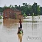 인도,동북부,방글라데시,폭우,지역