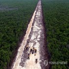 공사,멕시코,열차,우려,건설,중단