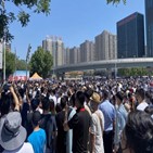 베이징,옌자오,봉쇄,시위,주민
