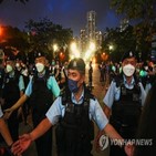 톈안먼,홍콩,시위,민주화,경찰,추도,파크,빅토리아,촛불,중국