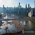 양쯔강,중국,겨울,전력,가뭄,저수지