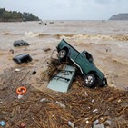 크레타섬,보도,폭우